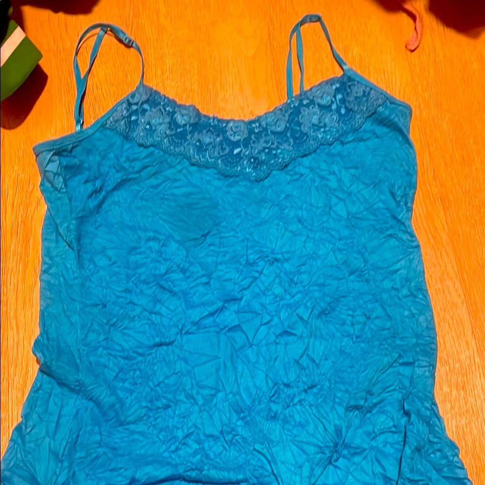 Maurices Blue Lace Fitted Camisole